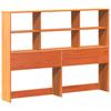 Headboard with Storage Space Wax Brown 150 Cm Solid Pine Wood