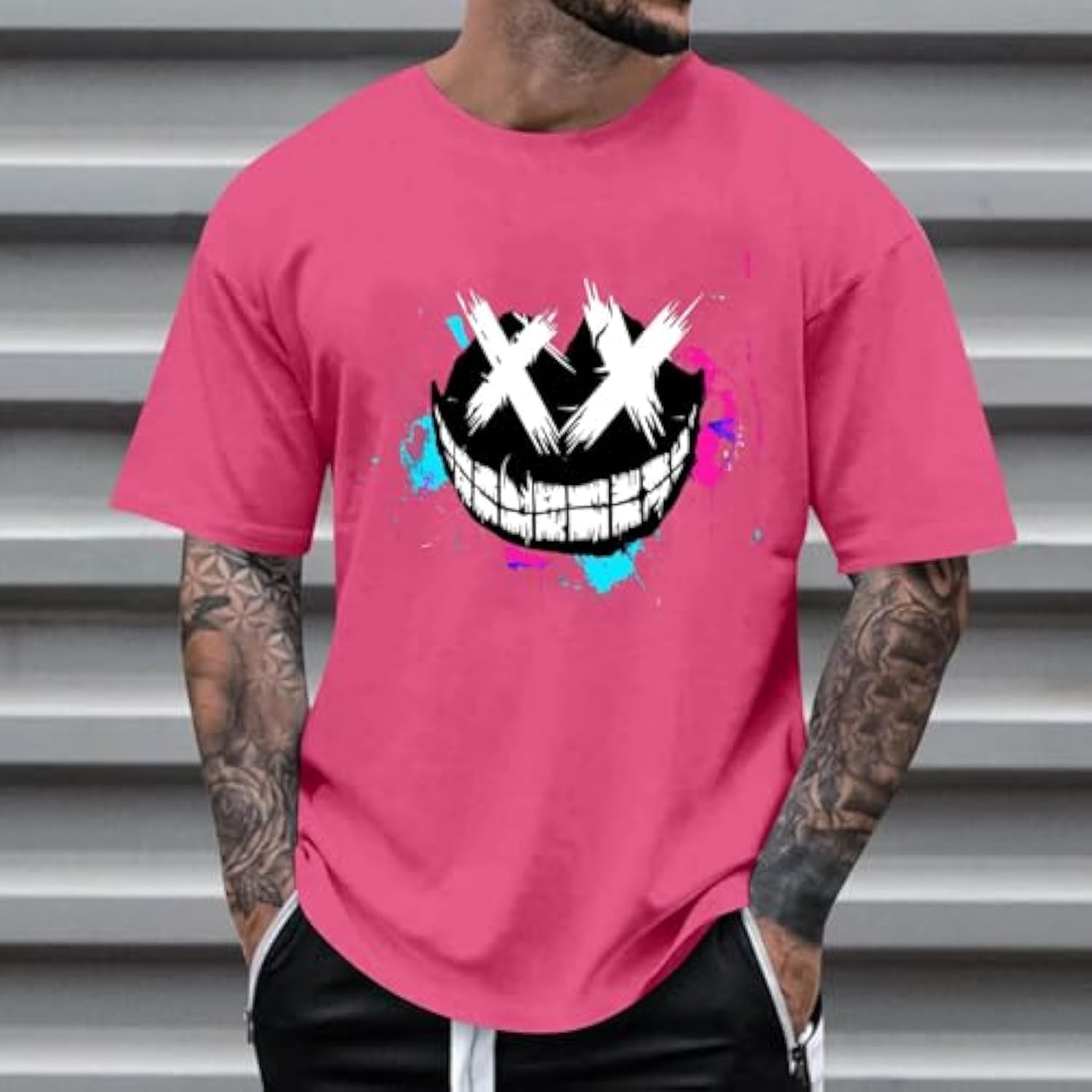 

Мужские рубашки с 3D-принтом Футболки с коротким рукавом Футболки с графическим принтом Летние модные футболки Топы Уличная одежда в стиле хип-хоп XXL