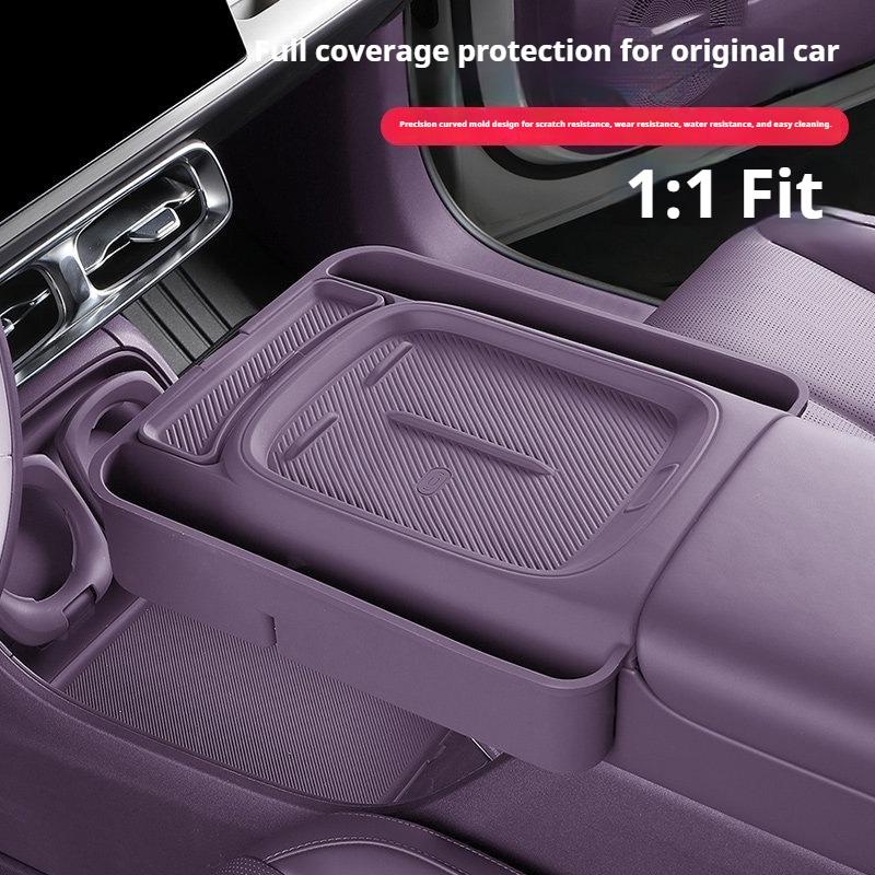 For Leapmotor B10 B01 Lafa 5 Car Central Control Wireless Charging Case Silicone Anti-Slip Pad Protective Interior Accessories