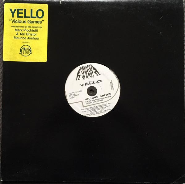 12-дюймовая пластинка YELLO Vicious Games 1624408121 DJ Smash Records 1993 США Танцевальная Электроника Б/У