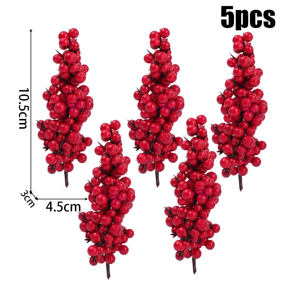 

Пенопластовые ветки с красными ягодами, имитация ягод, рождественское украшение, подарок своими руками, рождественская елка, Новый год, свадебная вечеринка, рождественское украшение для дома