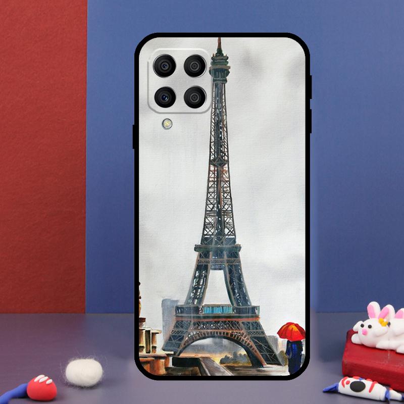 Red Umbrella Eiffel Tower For Samsung Galaxy M14 M34 M54 M33 M13 M23 M53 M15 M55 M31 M51 M20 M30s M32 M52 Phone Case