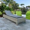 Day and Night - Day and Night Lounger with Gray Synthetic Rattan Cushion