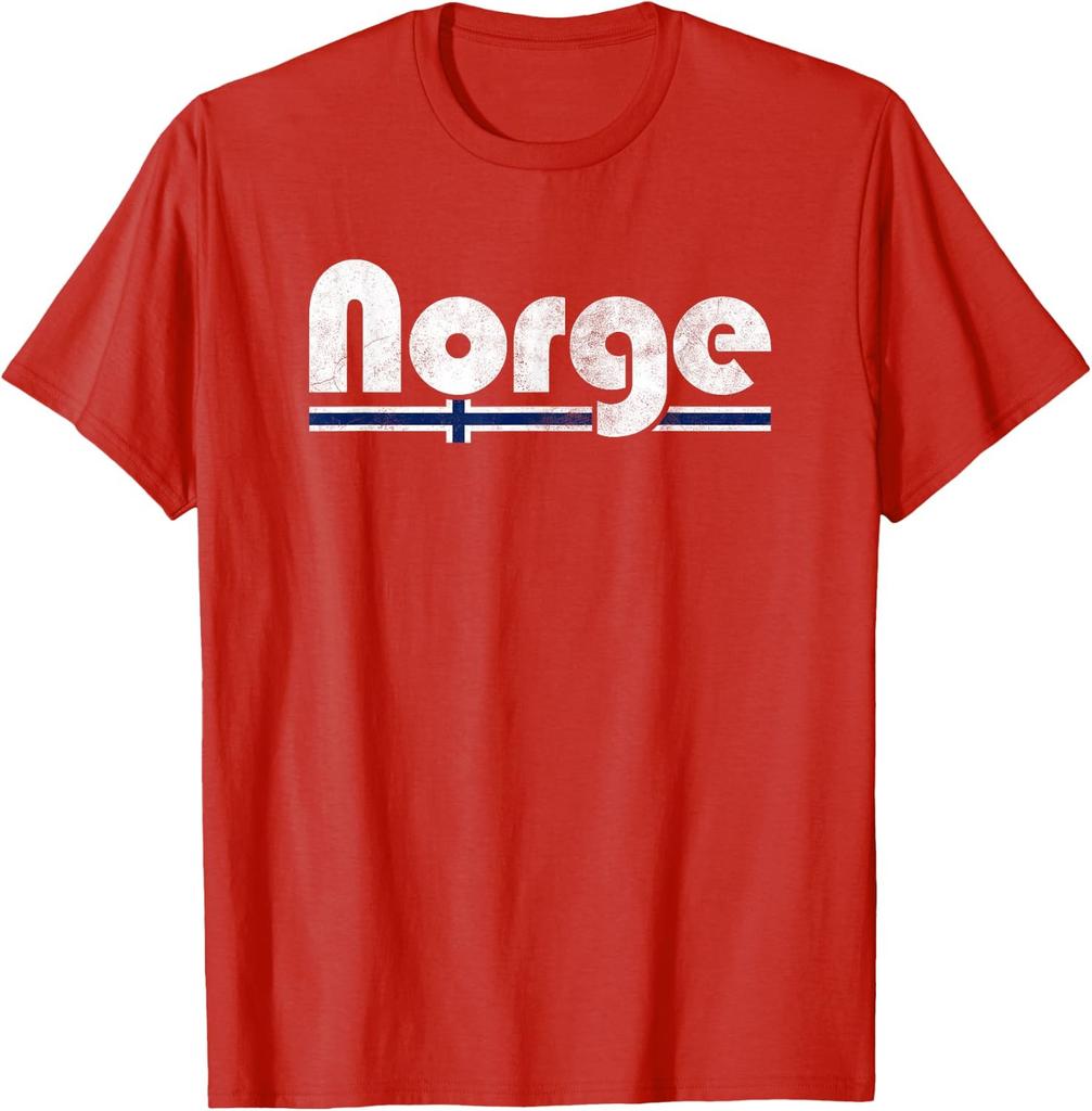 Norway Norge Fan Retro Vintage Flag Unisex T-Shirt