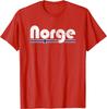 Norway Norge Fan Retro Vintage Flag Unisex T-Shirt