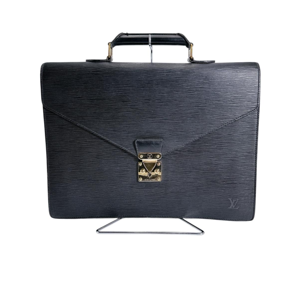 LOUIS VUITTON Epi Serviette Ambassador Деловая сумка Кожа Epi черная M54412 Б/у