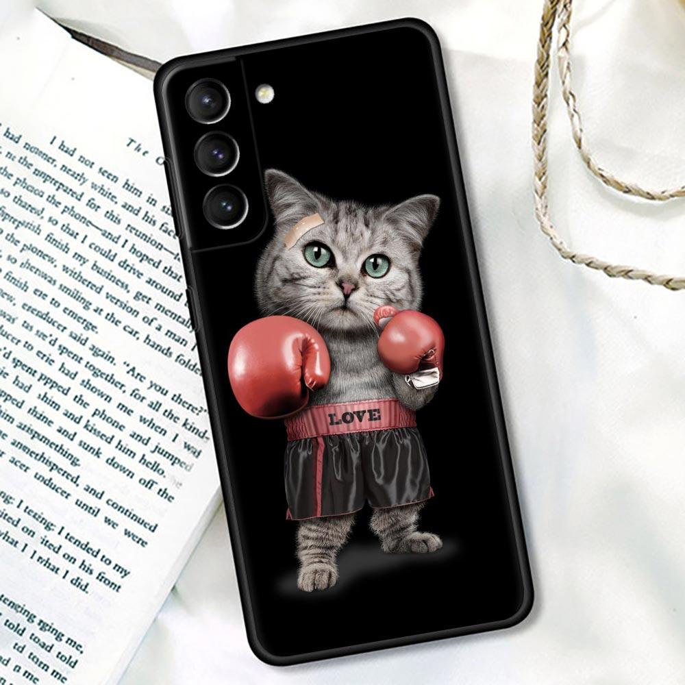 

Чехол с забавным мультяшным рисунком кота и милым животным рисунком для Samsung Galaxy S21 S22 S20 S 21 Ultra FE Plus S7 S8 S9 Plus Lite, чехлы Samsung S22 Ultra 5G