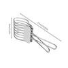 1 Pcs Stainless Steel Roast Meat Bread Cutting Tongs Effortless Slicing Food Holder Handheld Cheese Cutter Kitchen Supplies