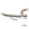 FZ6N Motorcycle Exhaust Middle Pipe Link Connect Motorbike Accessories For Yamaha FZ6 FZ6N FZ6S 2004-2011 Fz6 Exhaust Muffler