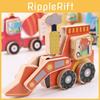 Wooden Construction Vehicle Toy Set For Stem Science Experiments And Educational Play