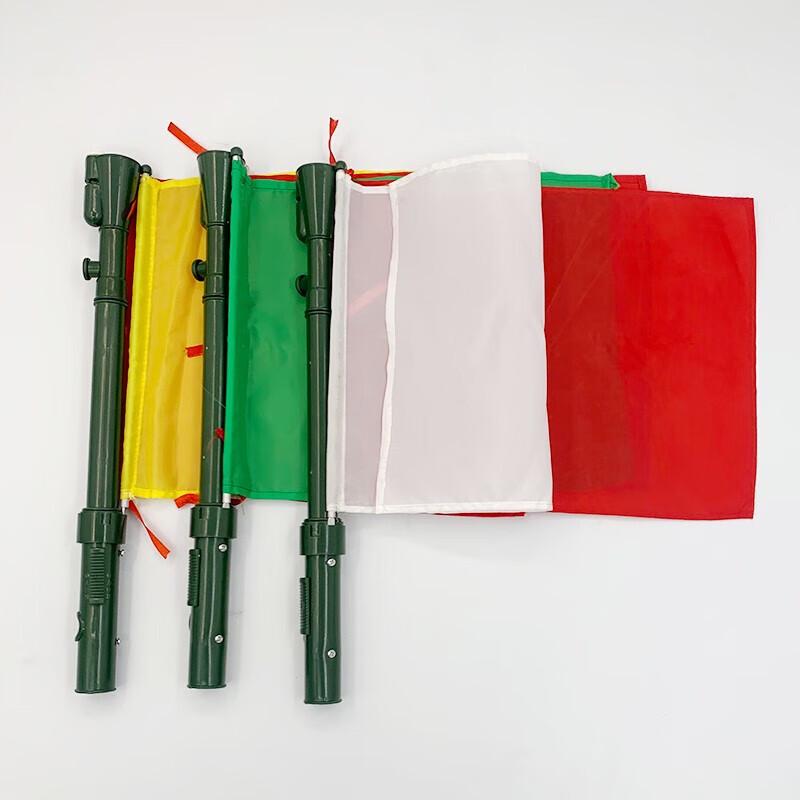 Multifunctional Red & White Signal Flag Kit