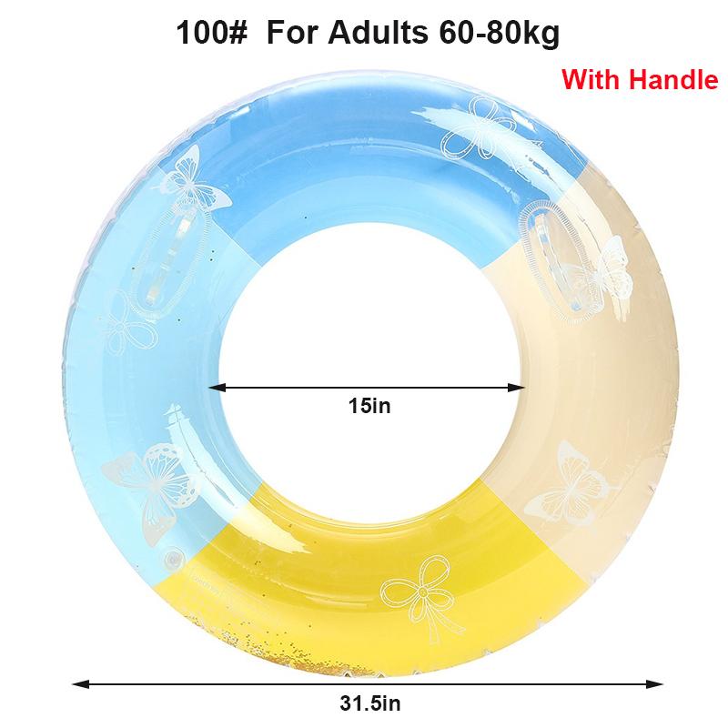 1 Pcs Inflatable Swimming Ring Pool Floats Accessory Adult Swim Tube Summer Water Toys