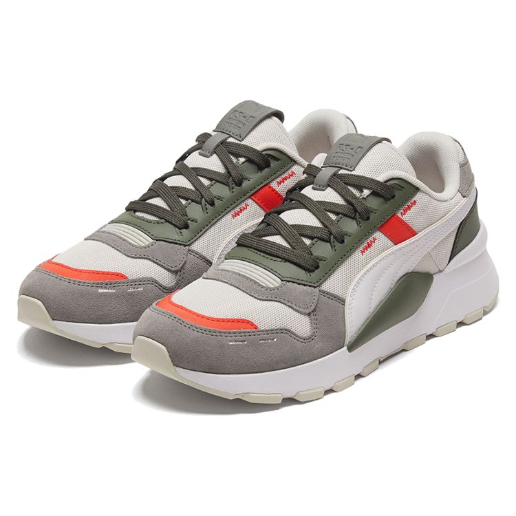 Puma Rs 2.0 Winterized Fabric Leather Classic Versatile Shock Absorbing Durable Low Top Lifestyle Casual Shoes Unisex sneaker Smoke-Gray 374013-03