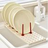Removable Dish Draining Rack Kitchen Pot Lid Plates Storage Racks Multipurpose Shelf Bowl Drying Holder Kitchen Organizer