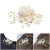 Multipurpose Bridal Hair Comb Featuring Handcraft Elegant Flowers and Sparkling Rhinestones Daily Use Casual Wear