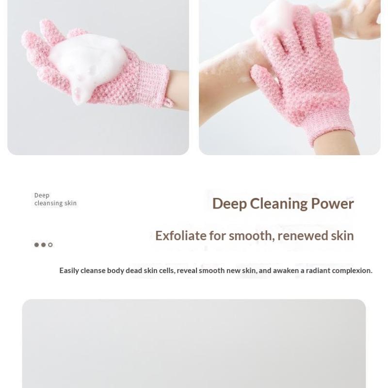 Exfoliating Bath Gloves Soft Massage Shower Gloves For Deep Cleansing & Dead Skin Removal