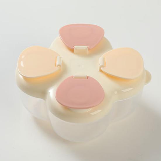 Milk Powder Box Portable Infant Milk Powder Dispenser with 4 Compartments No-Spill Kids Snack