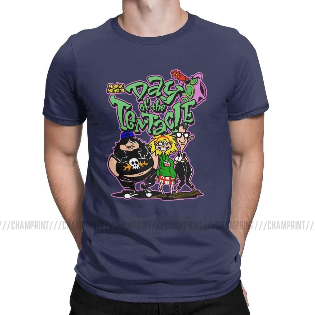 Day Of The Tentacle Pánské tričko Novinkové tričko Krátký rukáv Kulatý výstřih Tričko Bavlna Párty oblečení
