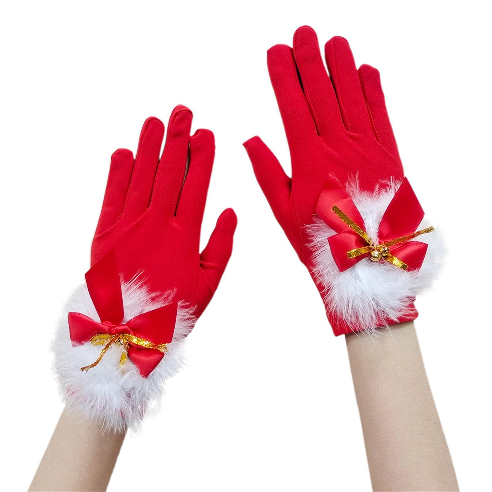 

Рождественские аксессуары для костюма Перчатки Санта-Клауса Шапка Гетры Костюм для косплея Санты Реквизит для вечеринки Фестивальное украшение A