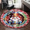 1pc Christmas Nutcracker Chair Mat - Anime Cartoon Design, Non-Slip Carpet for Office Chair, Festive Gift, Seasonal Decor, Living Room, Bedroom, Game