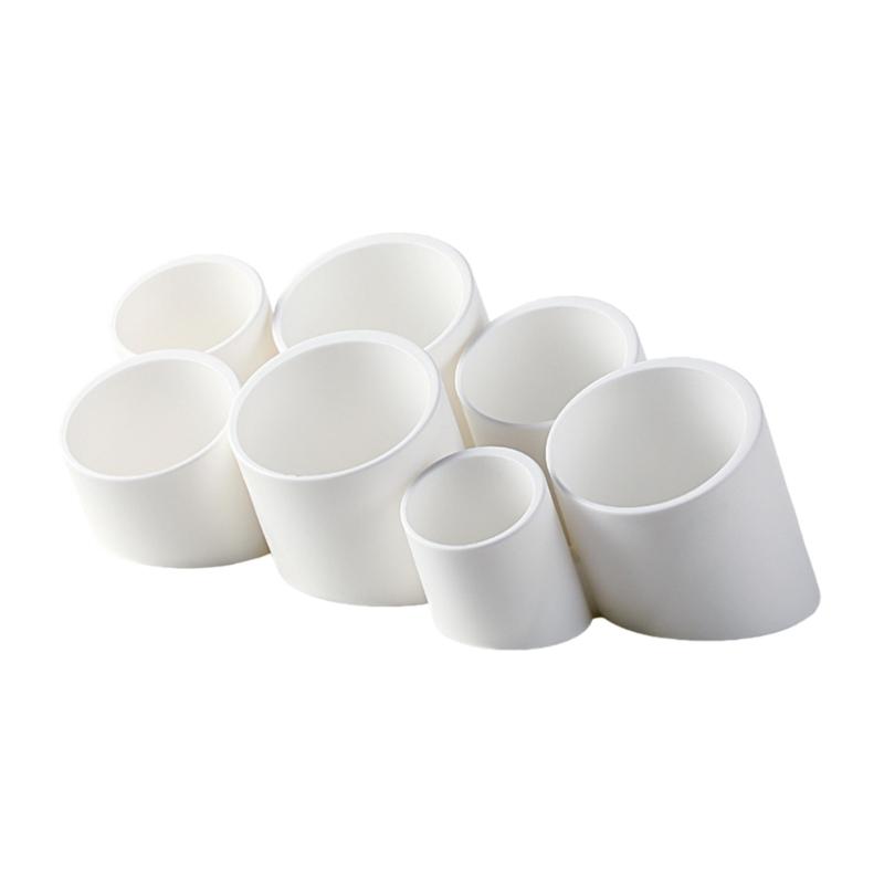 Oblique Pen Storage Holder Desk Pencil Holder Cup 6 Compartments Makeup Brush Organizer Holder for Bedroom Office