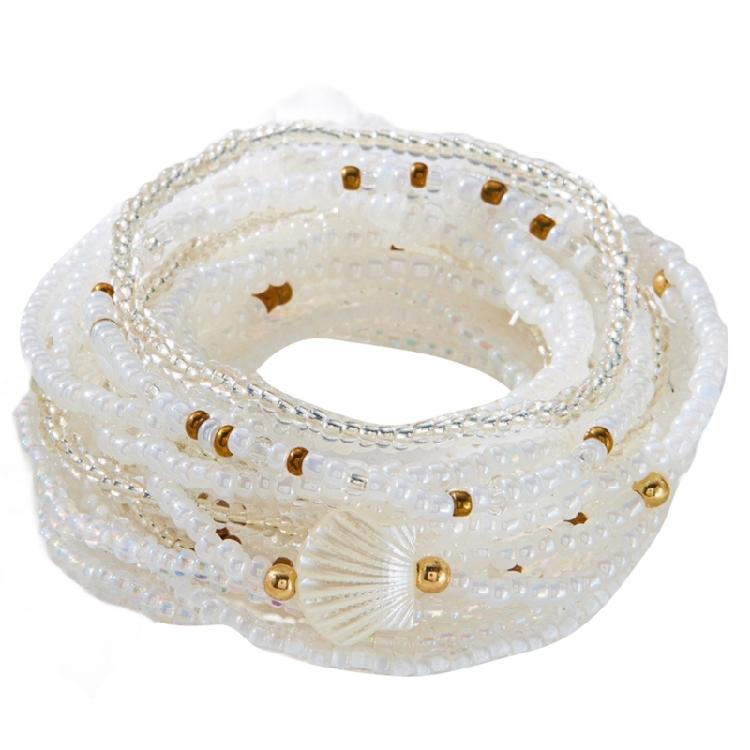 Multilayer Bead Bracelet for Women Adjustable Bohemian Styles Jewelry Portable for Casual or Dresses Occasions