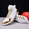 Boxing shoes Men's professional free fighting training shoes Women's wrestling shoes Indoor fitness Sanda high-top wrestling shoes