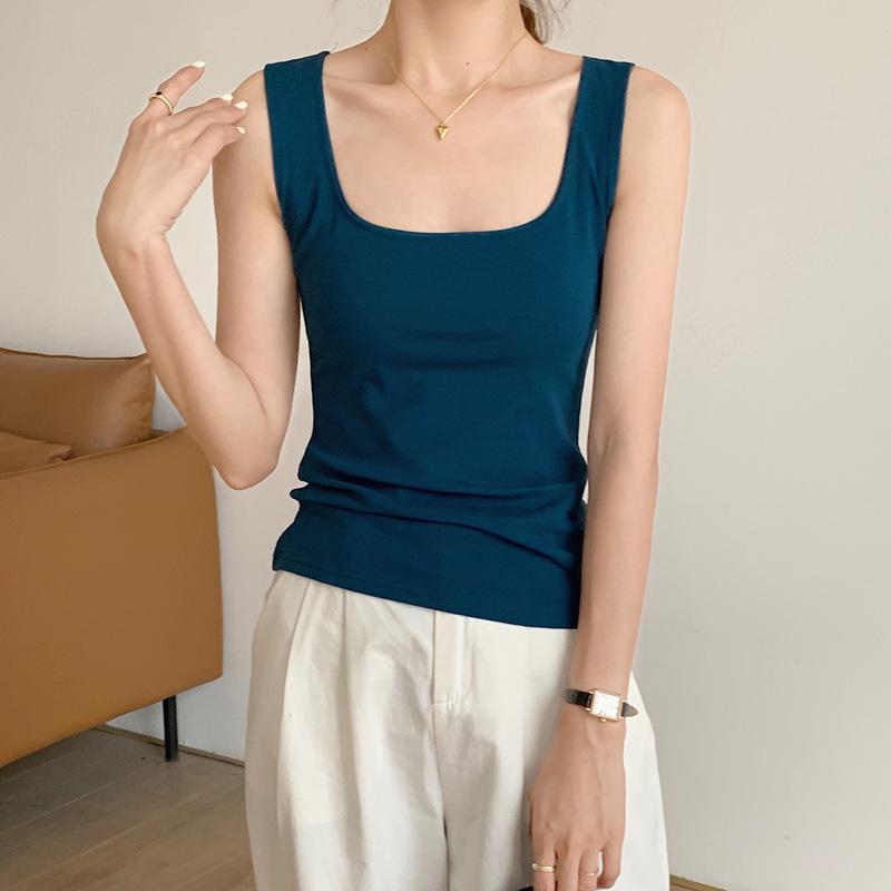 230g Pure Cotton Sexy Sports Vest for Women In Summer Inner Wear New Yoga Outside Wear Suspenders Tight Nightclub Women's Clothing