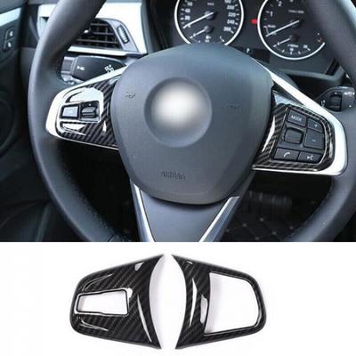Button Frame Cover 2015-19 For BMW 2 Series Touring Carbon Fiber Steering Wheel