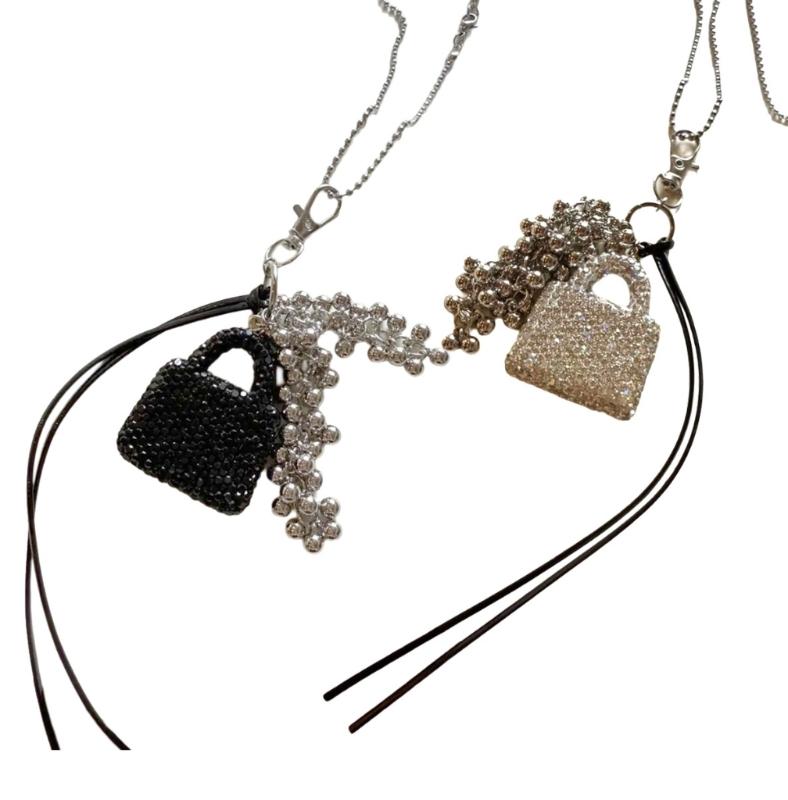 Handbag Pendant Necklace For Women Stylish Layering Jewelry Lightweight Design Neckchain Unique Everyday Accessory
