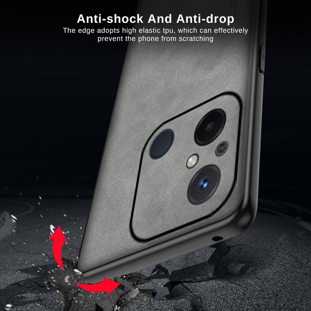 Роскошный мягкий чехол из овчины из искусственной кожи для Xiaomi Redmi12C Note 12s 12 — фото 6