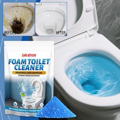 Toalettrengöringspulver 100 g Skummande verkan Tar bort envisa fläckar Kalklukt För Badrum WC Fräsch doft