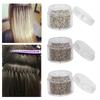 3 Bottles 3.0mm Silicone Micro Links Rings Beads Small Comfortable Hair Extension Tool (6#8#13#)