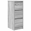 Sideboard Grey Sonoma 29.5x34x76 cm Engineered Wood