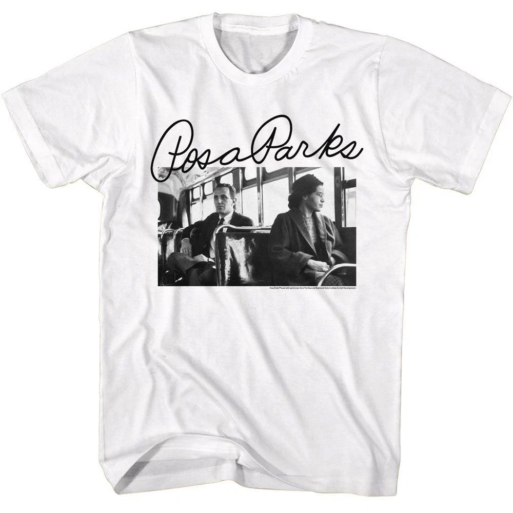 Rosa Parks - Photo And Signature - American Classics - Solid White Short S 150