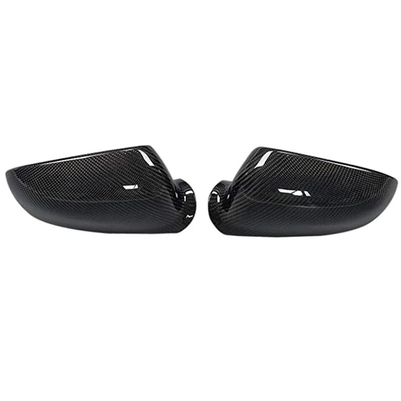 For VW Golf MK5 GTI Jetta 5 (Glossy Black ) carbon fiber Passat B6 B5.5 Side Wing Mirror Covers Caps Sharan Golf Plus EOS
