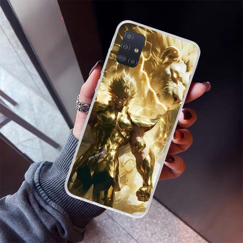 Saint Seiya Cool Phone Case For Samsung Galaxy A52 A51 A50S A32 A22 A12 A02S A72 A71 A31 A70 A30S Note 20 Ultra 10 Plus S10 Gala