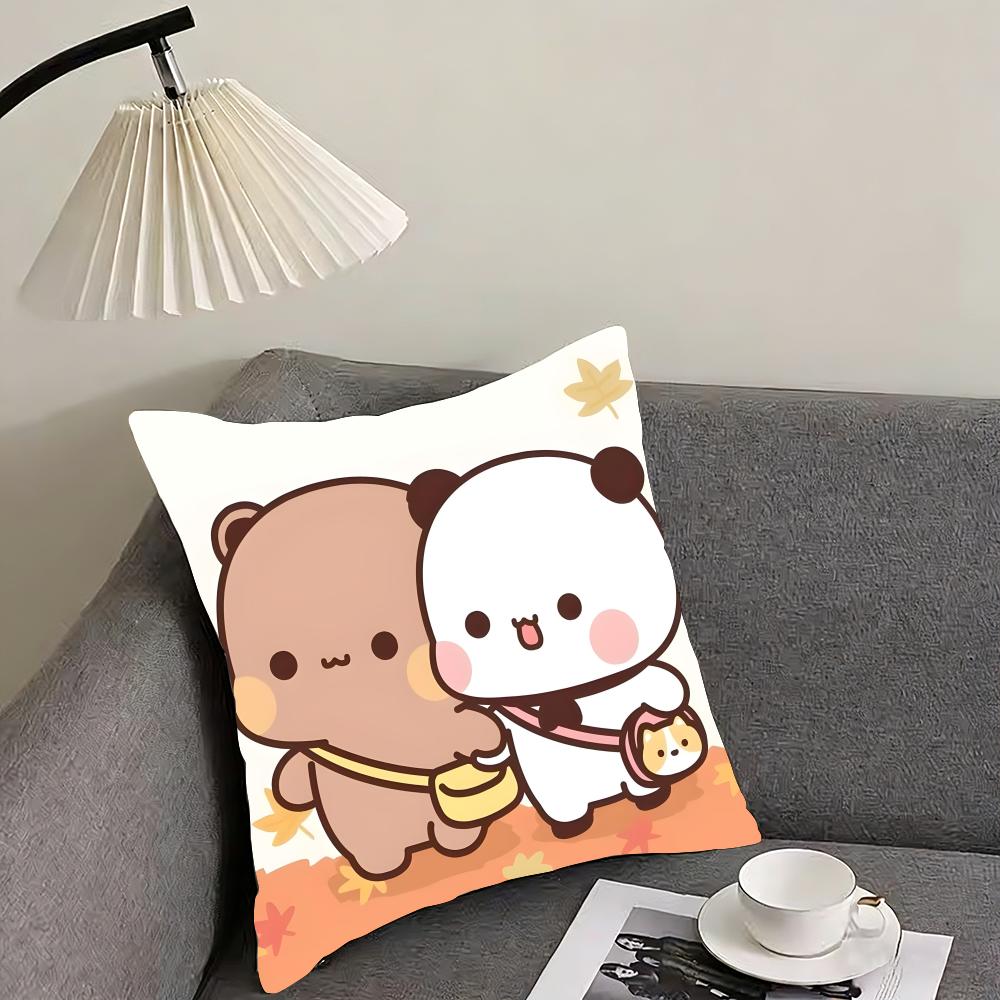 BBubu DubuU Cartoon Cushion Cover Pillowcase Ultra Soft Skin Friendly Fabric Cloud Like Comfort  Concealed Zipper