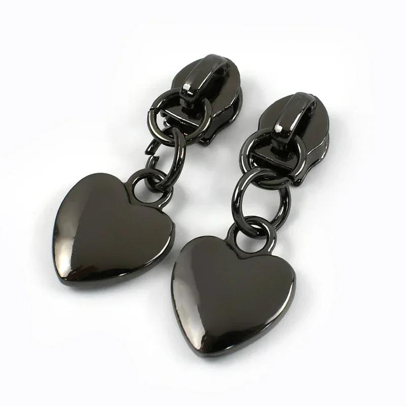 5-30Pcs Meetee 5# Nylon Zipper Puller Down Jackets Bags Zippers Sliders Garment Zips Head Repair Kits DIY Sewing Accessories