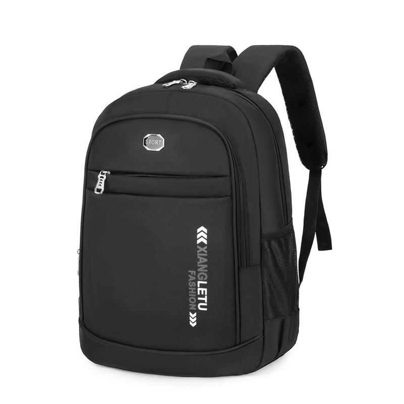 

Большая вместимость рюкзак для выхода на улицу мужской студенческий новый повседневный рюкзак школьный деловой дорожный компьютерный рюкзак чёрный