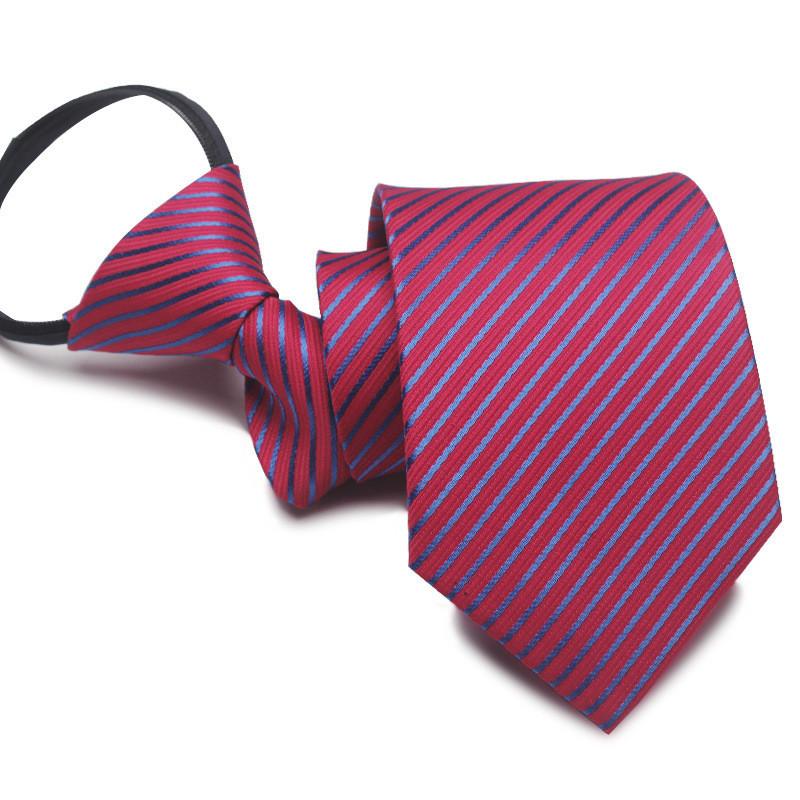 Mens Business Polyester Tie With Arrow Design And Zipper Closure For Office