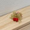 Hairpin Transparent Clip Gentle Non-Harmful Design Smooth Edges Hair Clip Green Gauze Bow Red Beaded Cherry Hair