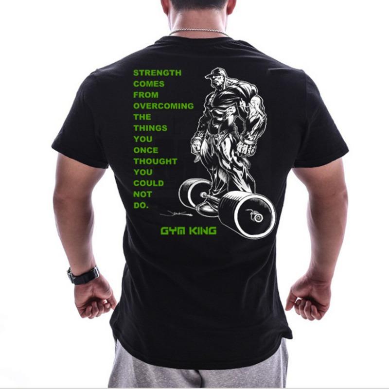 Summer Short Sleeved Men's Loose Large Stretch Fitness Sports Leisure Fashion Printed T-Shirts Men’s