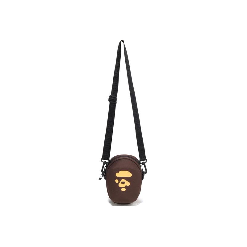 

A Bathing Ape Fashion Cute Ape Pattern Cartoon Style Fabric Crossbody Bag Kids bags Brown 0ZXBGK001903O Coffee BWX