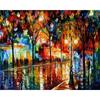Full Round 5d Diy Diamond Painting Abstract Street Landscape Home Decoration Embroidery Handcraft Art Kits