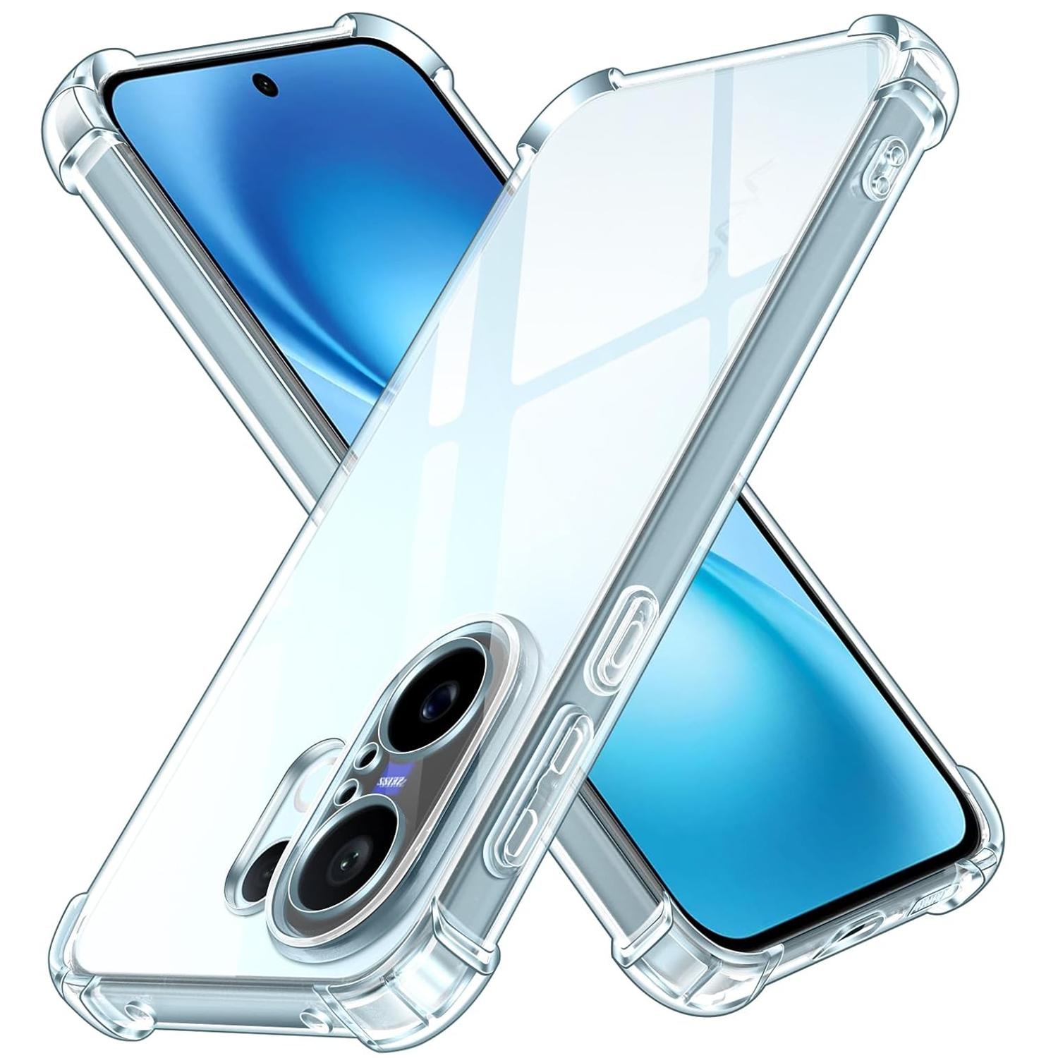 

Прозрачный чехол из ТПУ для Vivo X200 FE Защитная крышка Четыре угла Противоударный бампер Coque Fundas vivo X200 FE чистый