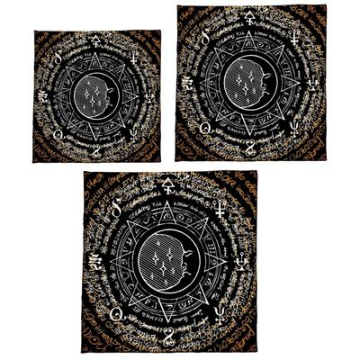 Tarots Card Tablecloth Altars Cloth Star Rune Astrologys Tablecloth Divinations Card Cloth Tapestry Wall Decors