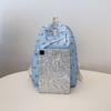 Fashionable Cute Backpack Bow Print Bookbag with Laptop Protection Adjustable Straps Laptop Backpack for Back To School Season