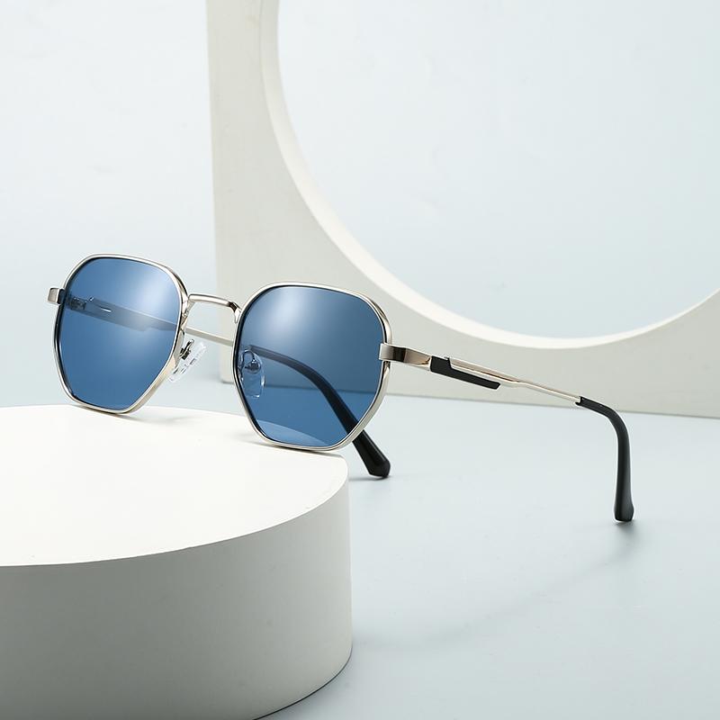 Cross-Border New Style Mens European American Pin-Style Sunglasses Trendy Street Photography Retro Modern Charm