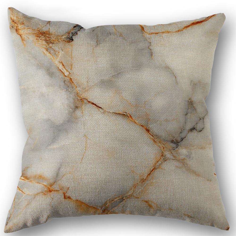 Marble Background Seamless Pillowcase Wedding Decorative Linen Pillow Case For Home Pillow Cover 45X45(One Sides)